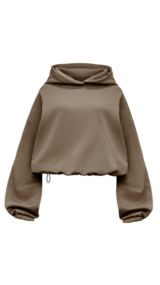 Brown Cloud Boxy Hood