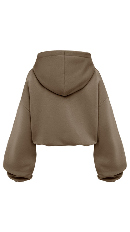 Brown Cloud Boxy Hood