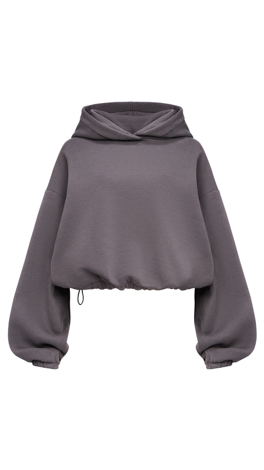 Grey Cloud Boxy Hood